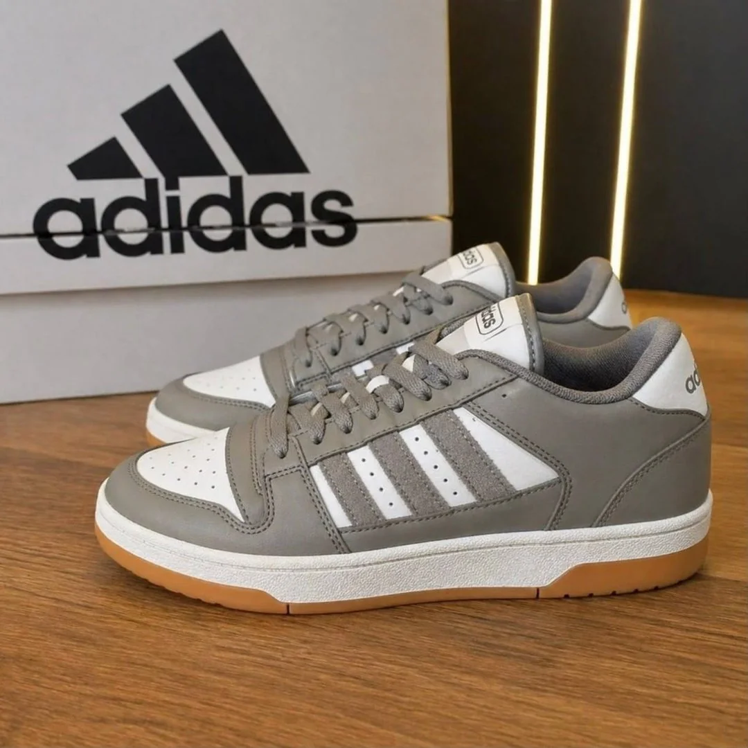 ✨ Tênis Casual Masculino Break Start adidas Verde E Branco Lisa 41 Br