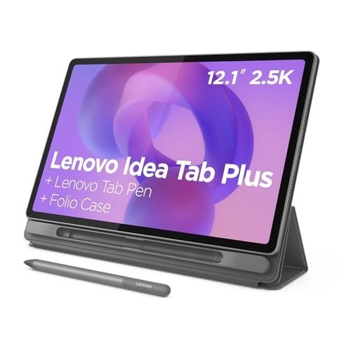 ✨ Tablet Lenovo Idea Tab Plus 12.1" 2.5K 90Hz - Octa-Core, 8GB RAM, 128GB, Wi-Fi 5, Android 15, Caneta e Case