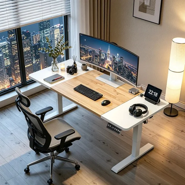✨Estrutura De Mesa Motorizada Ajustável De Altura Metálica