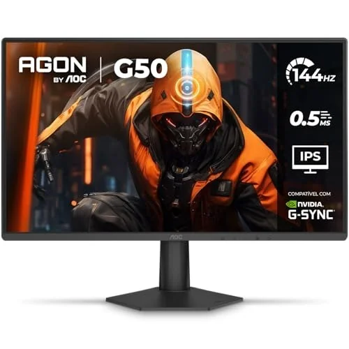 ✨ Monitor Gamer AOC AGON G50 27" 144Hz 0,5ms IPS HDR10 G-SYNC 27G50F