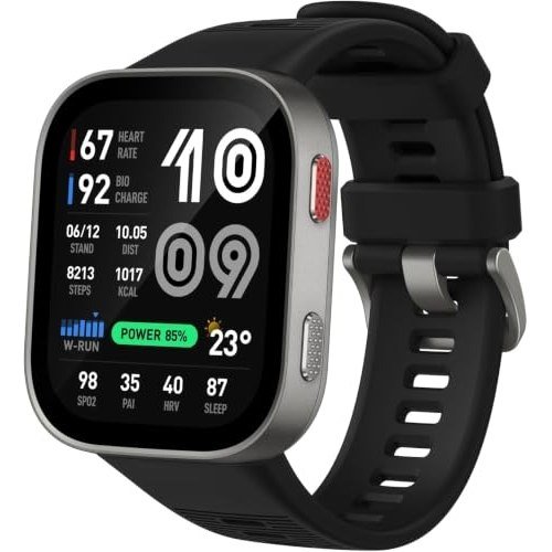 ✨ Amazfit Bip Max, tela AMOLED de 2,07", GPS, iOS/Android, 50 mm, bateria de 20 dias, resistente à água, armazenamento de 4 GB, mais de 150 esportes, mo...