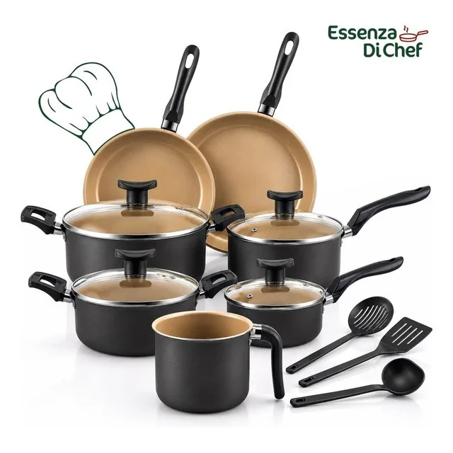 ✨Conjunto Panelas Antiaderente 10 Peças Teflon Várias Cores
