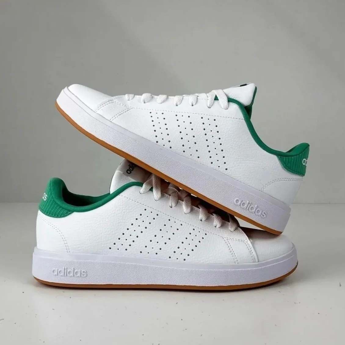 ✨Tenis adidas advantage 2 0 masculino branco+verde