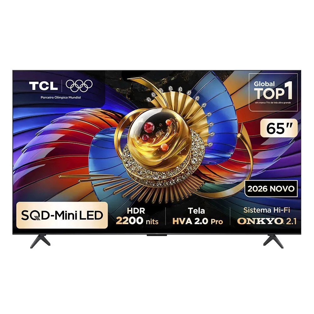 ✨ Smart TV TCL 65 Polegadas SQD-Mini LED 4K Q7D Pro WiFi Bluetooth Google TV HDR10+ 144 Hz 65Q7DPRO