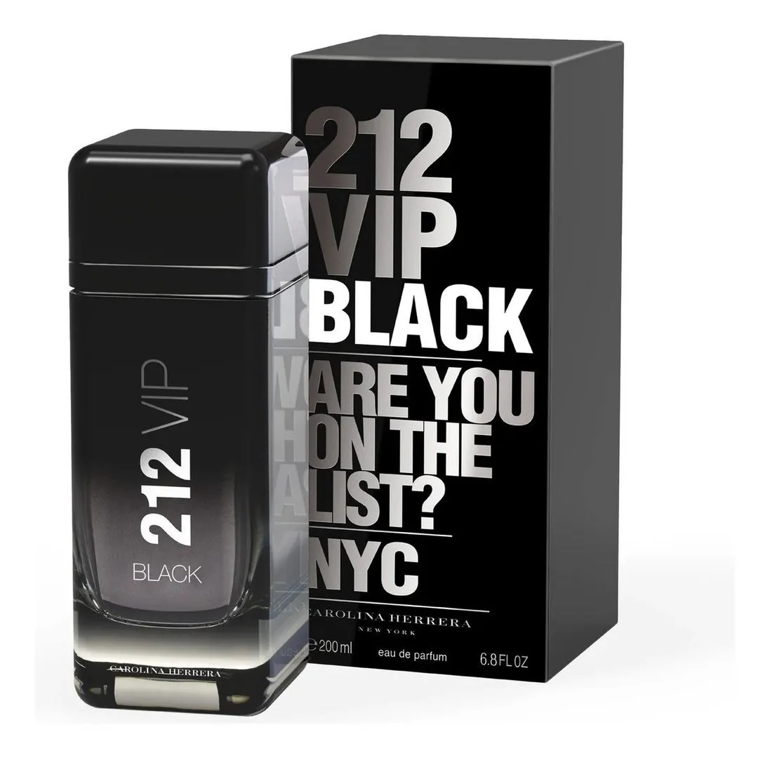 ✨ Perfume Carolina Herrera 212 VIP Black Eau de Parfum 200 ml masculino