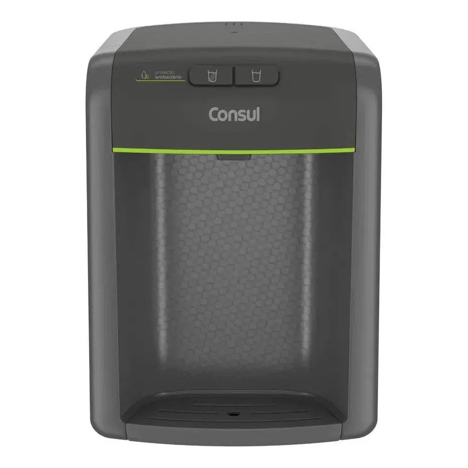 ✨ Purificador de água Consul cinza refrigerado com proteção antibactérias CPB34AF