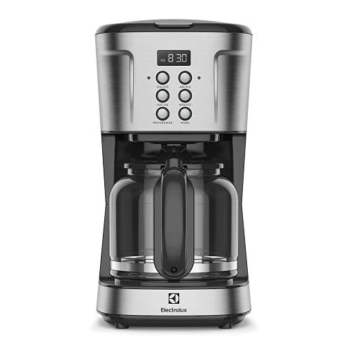 ✨ Cafeteira Elétrica Electrolux inox filtro permanente removivel capacidade 1,5L 38 xicaras função timer painel digital desligamento automatico ECM30 12...
