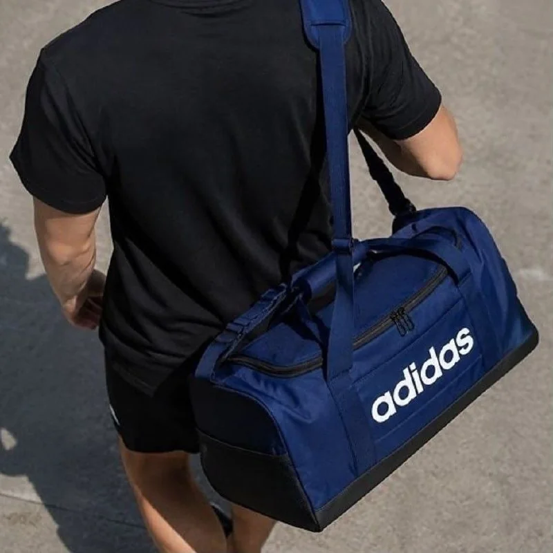✨ Mala Duffel Linear Média adidas Azul Liso