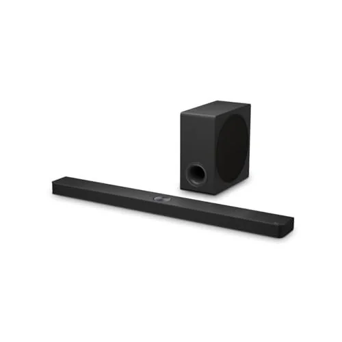 ✨ Soundbar LG Dolby Atmos, 570W RMS, 5.1.3 Canais, DTS:X, AI Room Calibration Pro, AI Sound Pro, Sem fios, WOW Orchestra, Conexões Múltiplas - S90TY
