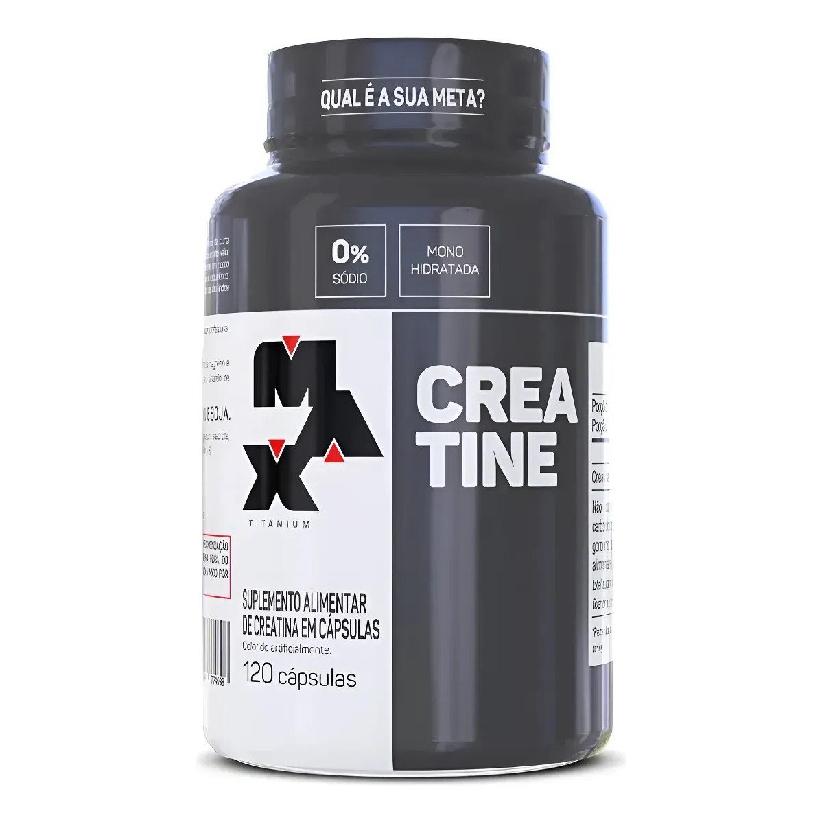 ✨ Creatina Monohidratada Em Capsulas Max Titanium Creatina Cápsulas 100% Pura Pote Com 120 Unidades