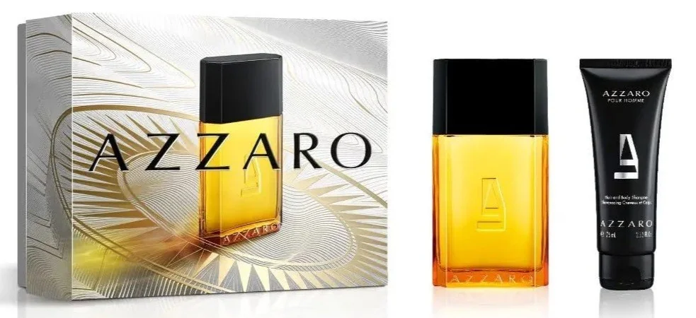 ✨Kit Azzaro Pour Homme: Eau De Toilette 100 Ml E Gel De Banho 75 Ml