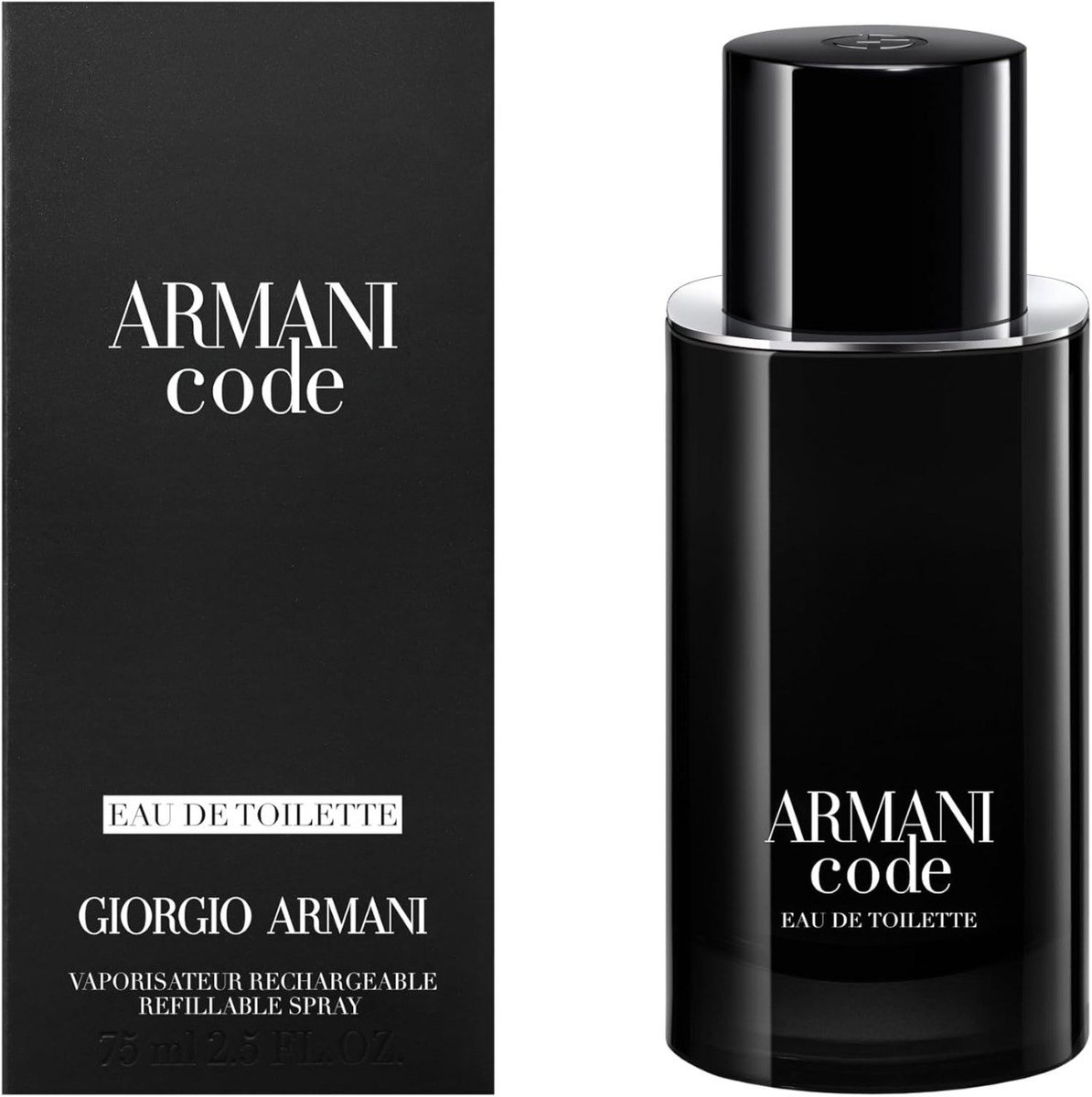 ✨ Armani Beauty, Armani Code Eau de Toilette, 125ml, Giorgio Armani, Perfume Masculino Refilável, Fragrância Oriental