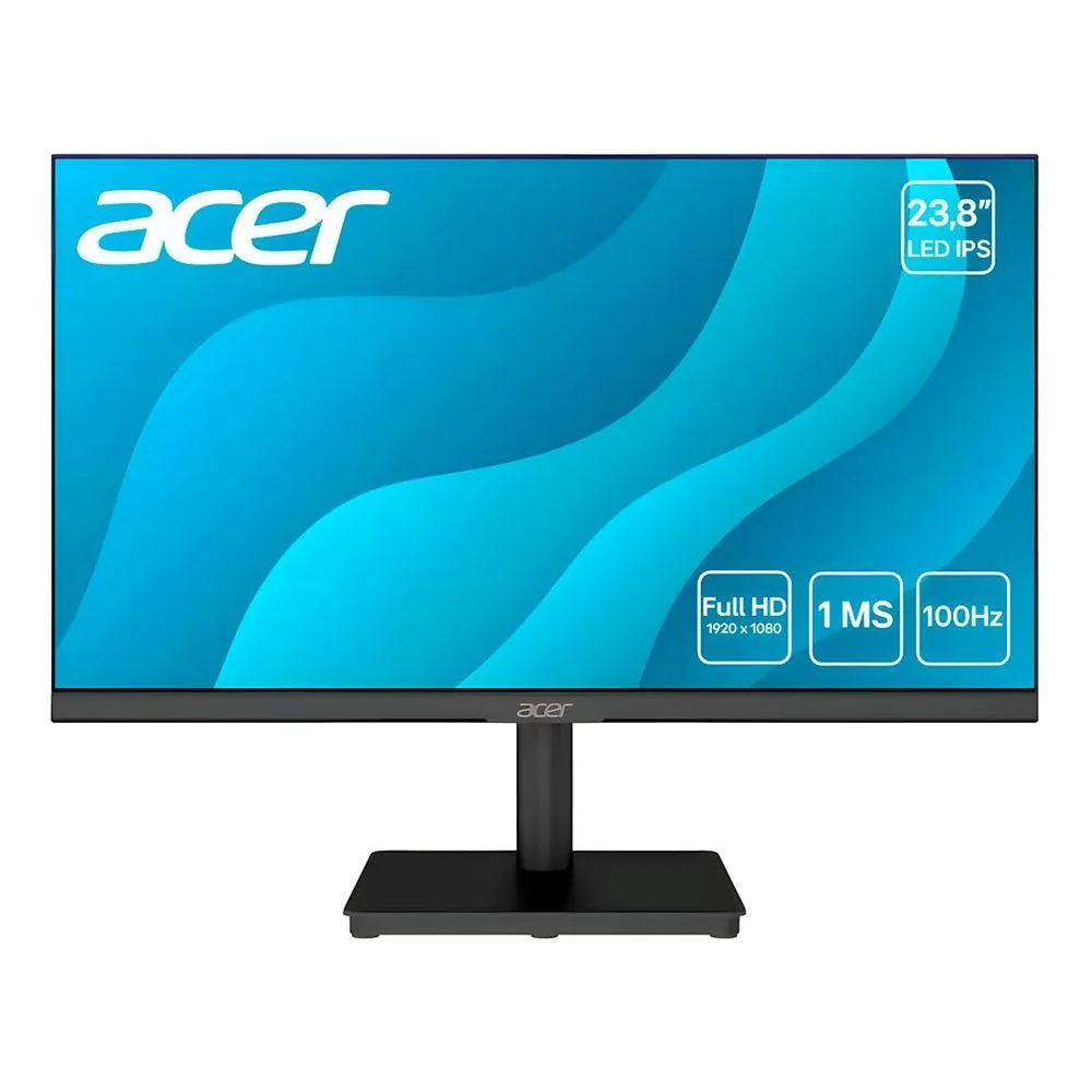 ✨Monitor Gamer Acer LED IPS 23,8" Full HD HDMI VGA MK241Y  - Preto - Bivolt