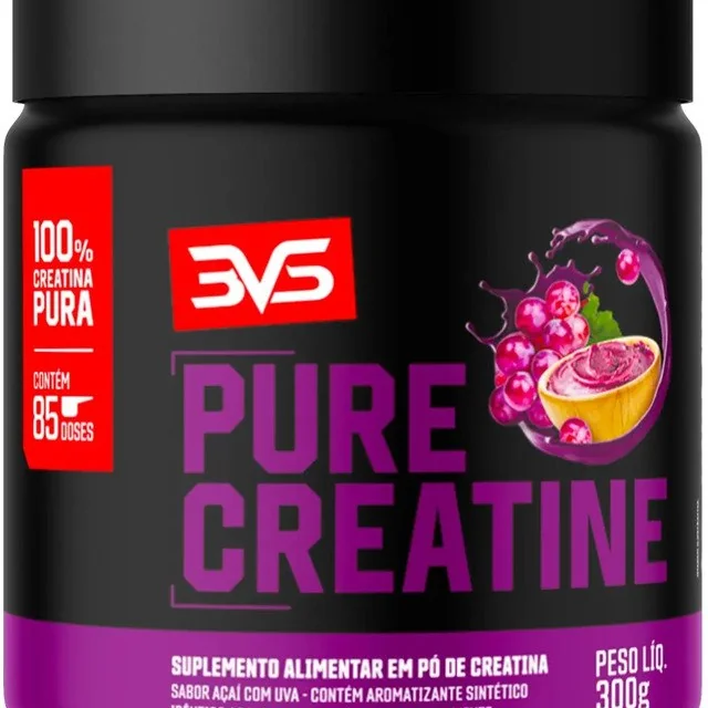 ✨ Creatina Monohidratada Sabor Açaí com Uva - 300g - 3VS Nutrition