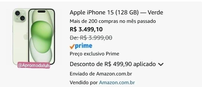 ✨ Apple iPhone 15 (128 GB) — Verde