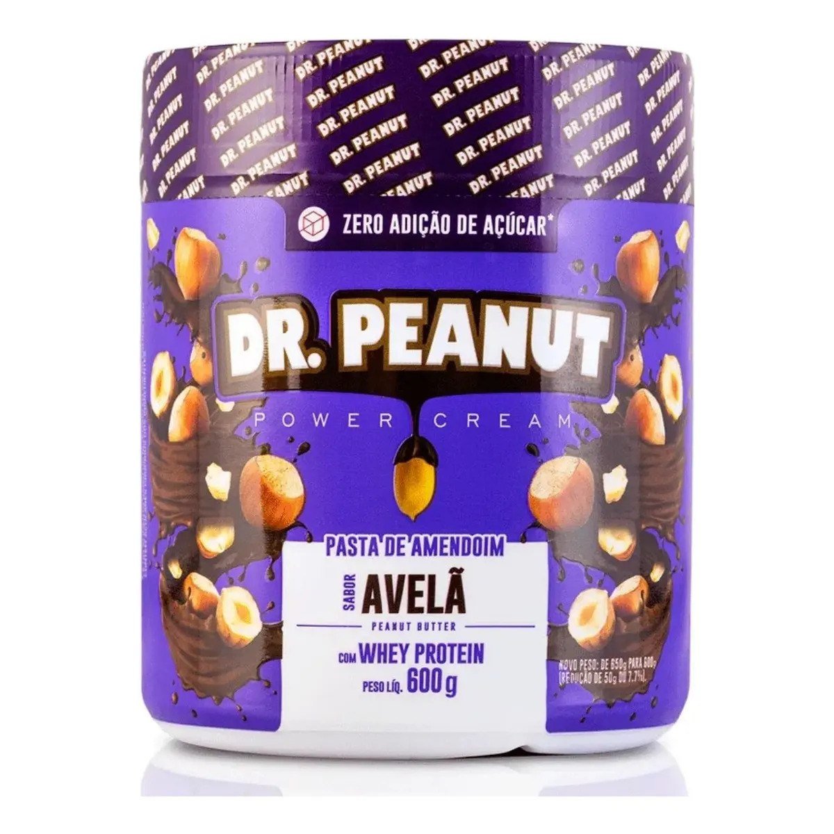 ✨ Dr Peanut Novos Sabores Com Whey Gourmet 600g Nutritiva Sabor Avelã