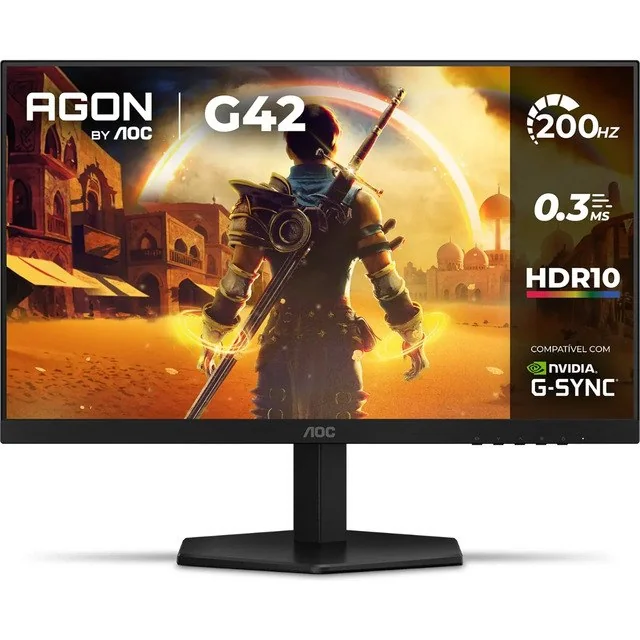 ✨Monitor Gamer Aoc Agon G42 24  200hz 0,3ms Ips 24g42he Preto 127/220v