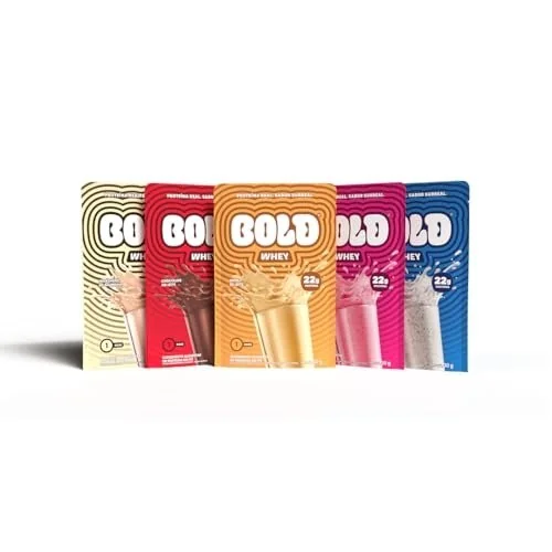 ✨ BOLD Whey Protein Sachê 30g Linha Completa 5 Sabores