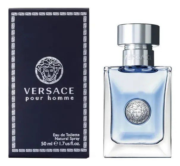 ✨ Perfume Versace Pour Homme Masculino Eau de Toilette 50ml Amadeirado