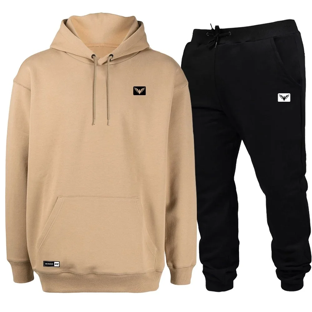 ✨Conjunto de Moletom Blusa + Calça Blusão Modelo Canguru Original