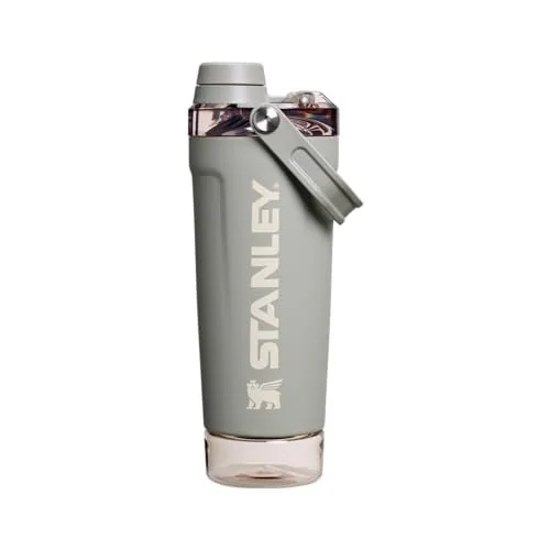 ✨ Stanley Garrafa Shaker Activate 591 ml | Copo Shaker de Aço Inoxidável com Isolamento à Prova de Vazamentos | Armazenamento na Base e Tampa de Fluxo R...