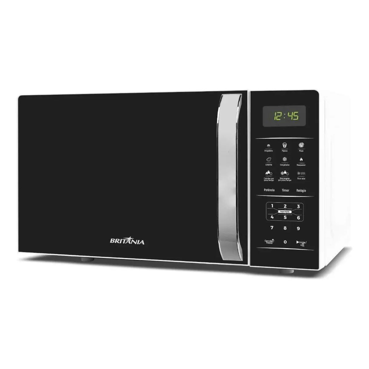 ✨ Micro-ondas Britânia Bmo23 De Bancada 20l Preto
