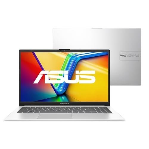 ✨ Notebook ASUS Vivobook Go 15, Intel Core i3 N305, 4GB, 128GB SSD, W11 Home, Tela 15.6" FHD Cool Silver - E1504GA-NJ440W