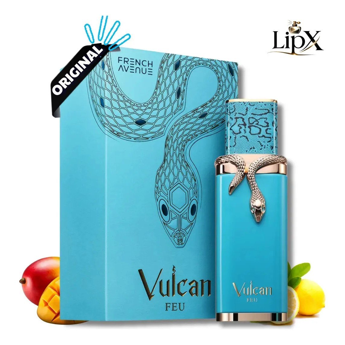 ✨ Perfume Arabe Vulcan Feu Citrico Frutado Edp 100ml Lipx