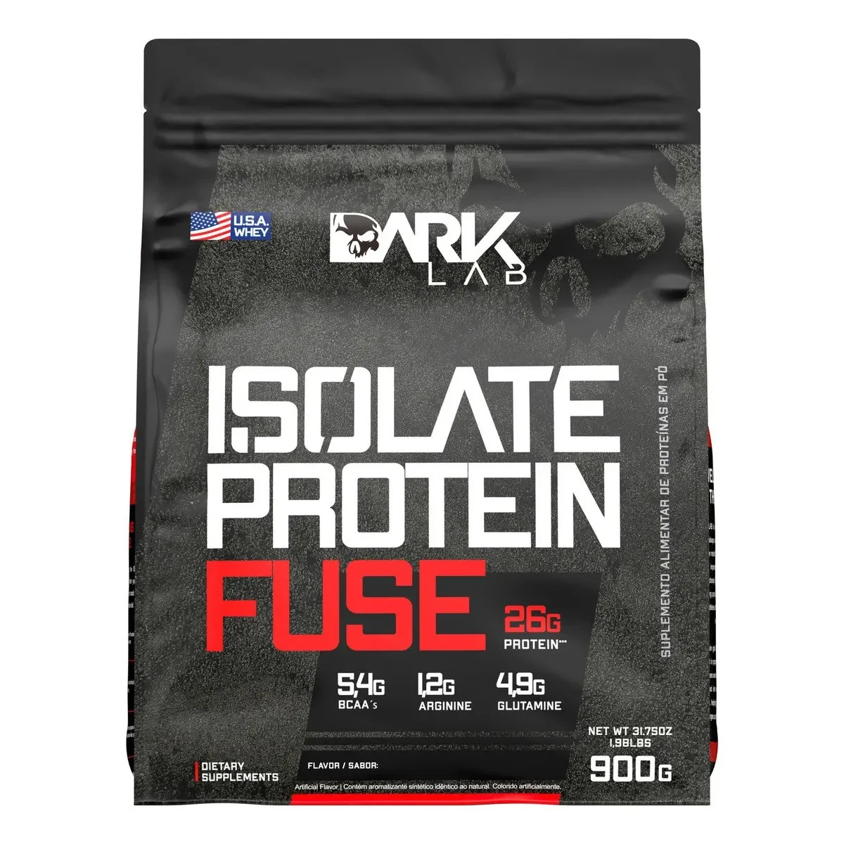 ✨ Whey Isolate Protein Fuse 900g Dark Lab Sabor Chocolate