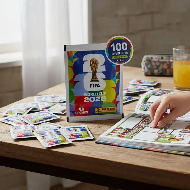 ✨Copa Do Mundo Panini Kit 700 Figurinhas 2026 100 Envelopes Copa Do Mundo 2026 100