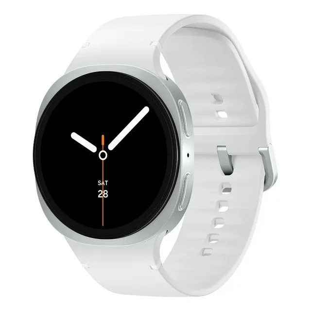 ✨ Smartwatch Samsung Galaxy Watch 8 44mm Com Gps E Bluetooth Ip68 Prateado Liso Branco