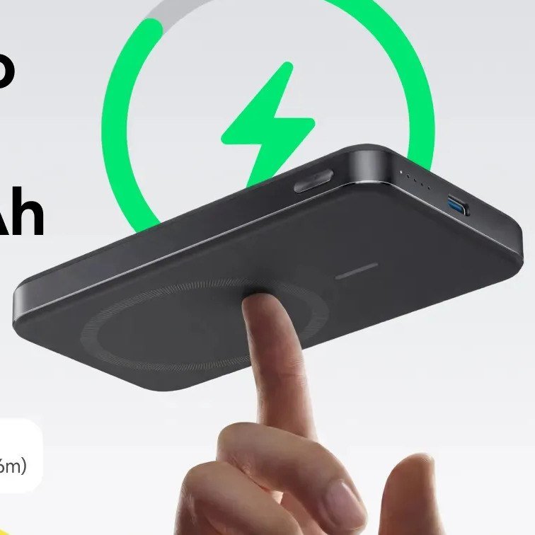 ✨ Carregador Portátil Indução 10000mAh Power Bank Anker MagGo Qi2 Magnético MagSafe para Apple iPhone 17/16/15/14/13/12 Series, Bateria Externa Sem Fio ...