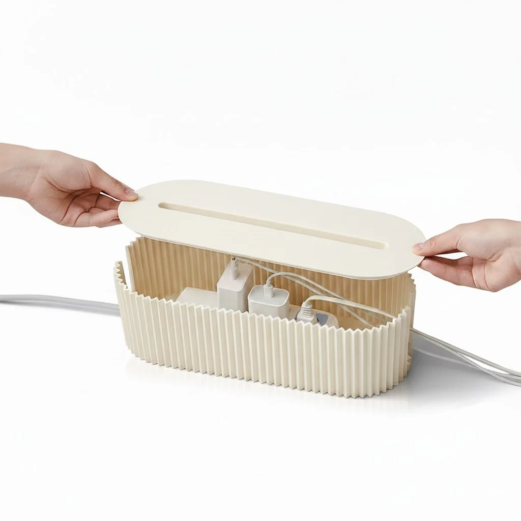 ✨Organizador e Suporte de mesa para cabos e fios Multiuso