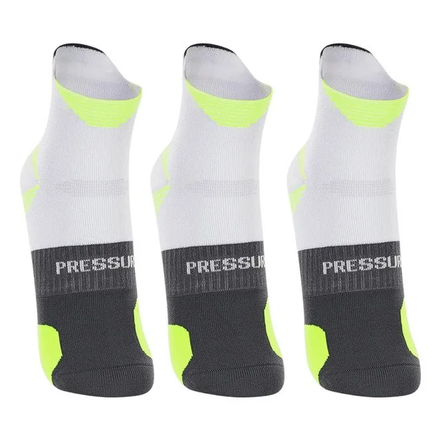 ✨Meia Poliamida Corrida Lupo Cano Curto Dry Anti Bolha 3pares Branco Logo 41-44 (g)