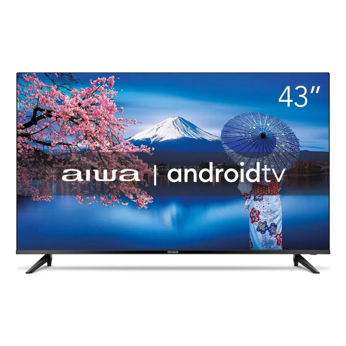 ✨ Smart TV AIWA 43” Android Full HD Borda Ultrafina HDR10 Dolby Áudio AWS-TV-43-BL-02-A