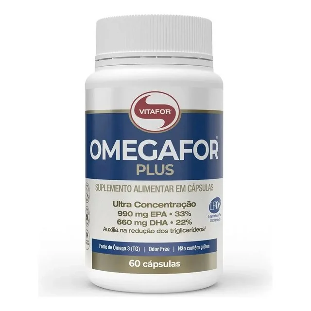 ✨ Omegafor Plus 60 Cápsulas Ômega 3 Vitafor Sem Sabor