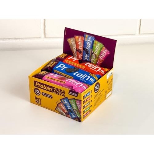 ✨ Barra Protein Sabores Sortidos 12un 30g 10g Proteína Banana Brasil
