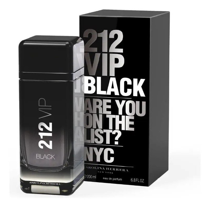 ✨ Carolina Herrera 212 Vip Black Eau De Parfum 200ml Masculino