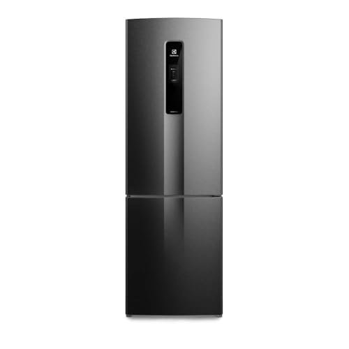 ✨ Electrolux Geladeira Electrolux Frost Free Inverter 400L Efficient AutoSense e Rapid Freeze Inverse Black Inox Look (IB6B) Bivolt