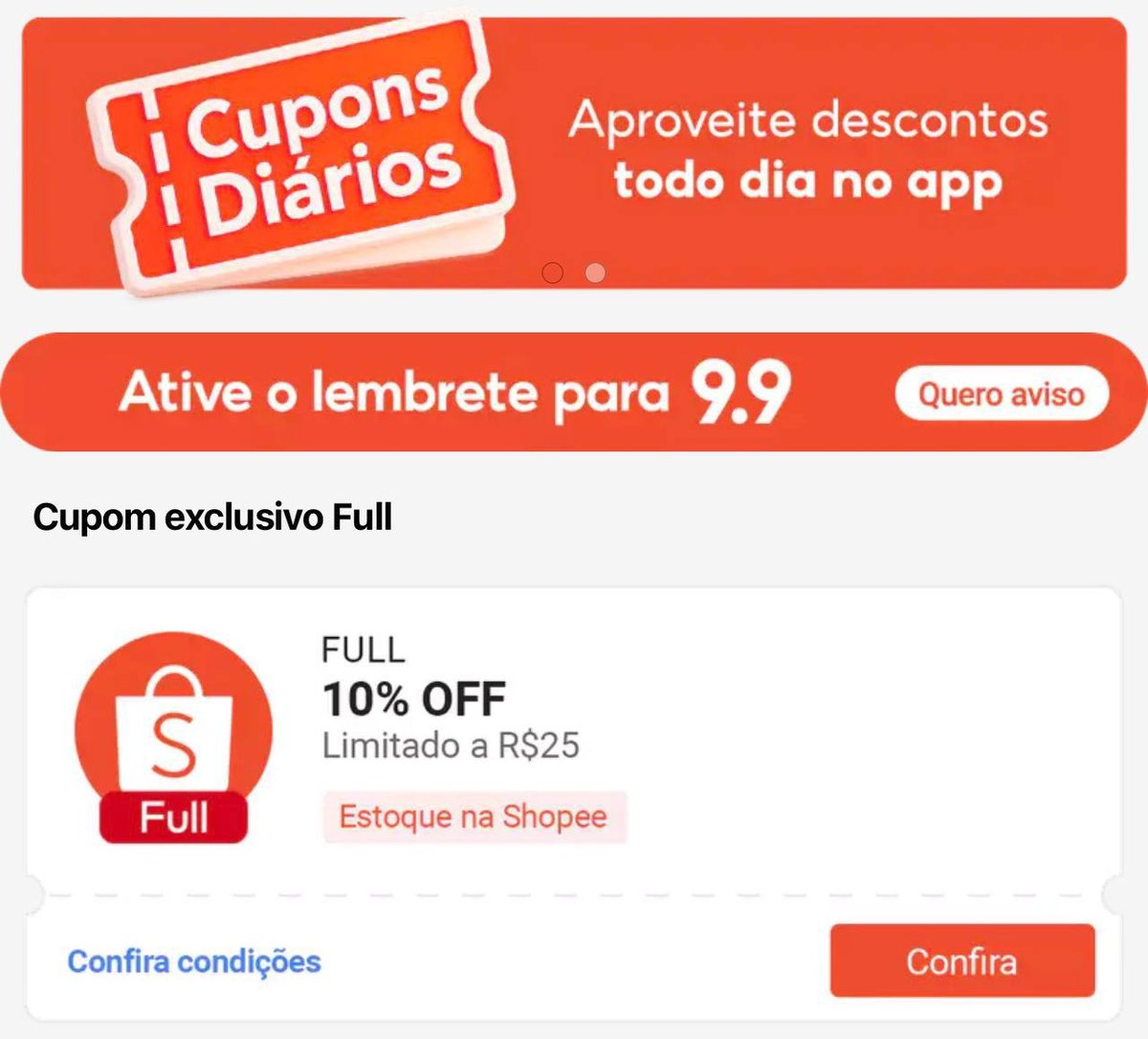 🚨 ALERTA CUPONS SHOPEE ESQUENTA 9.9 LIBERADOS! 🔥🔥