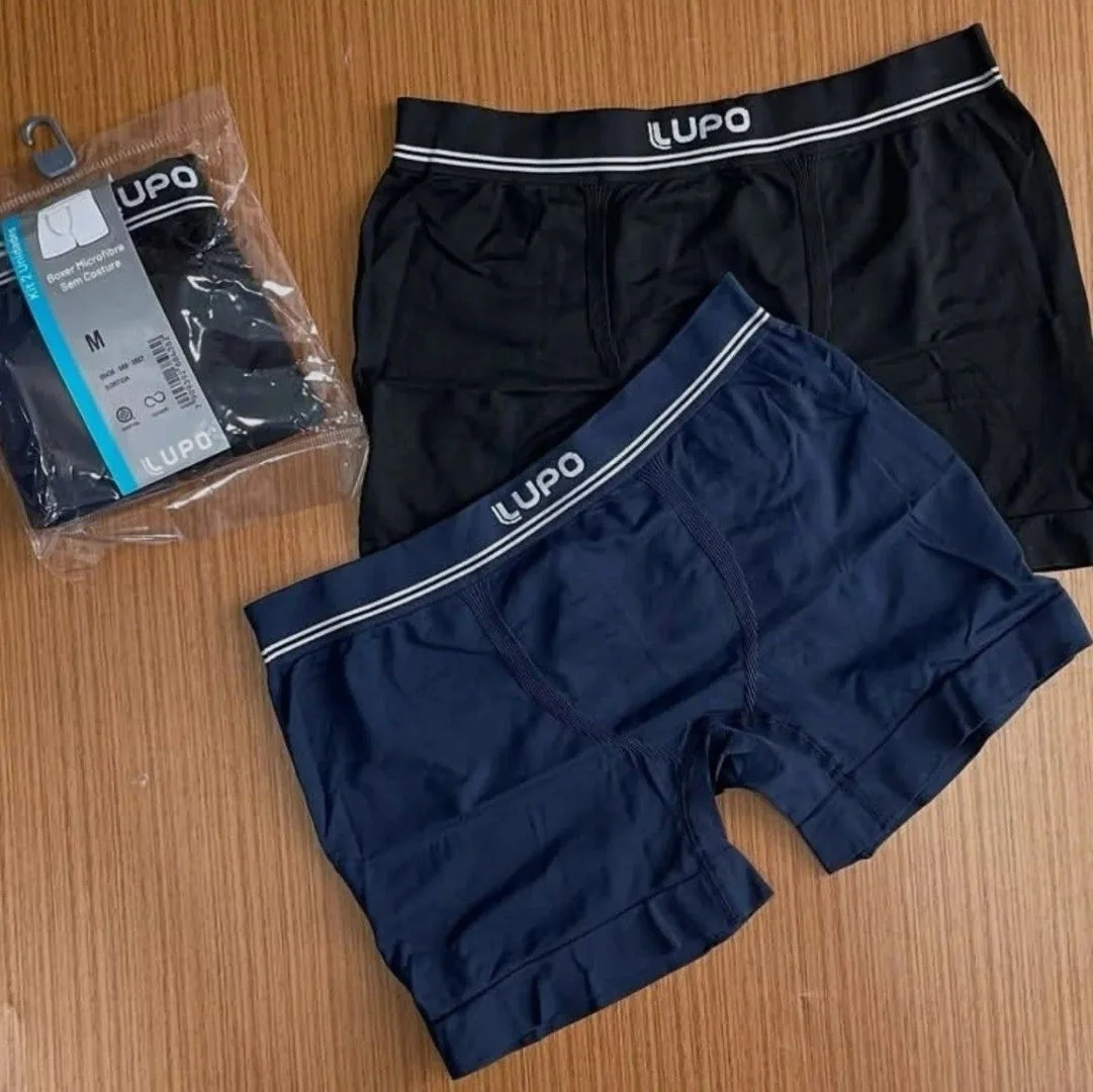 ✨Kit 6 Cuecas Lupo Boxer Box Sem Costura Basic Microfibra