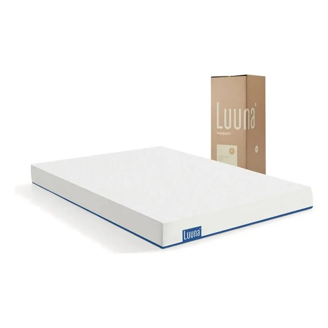 ✨Colchão King Luuna Support, Espuma Firme, 10 Anos De Garantia, 18cm, Ortopédico Com Suporte À Coluna Branco