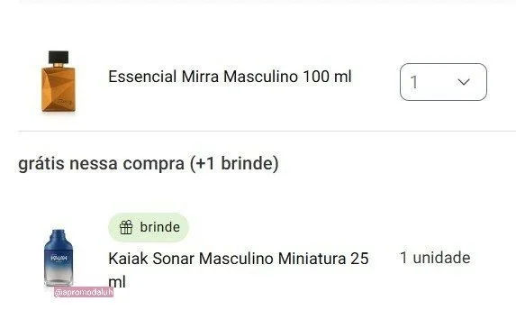 ✨Deo Parfum Essencial Mirra Masculino 100 ml