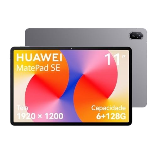 ✨ Tablet, HUAWEI MatePad SE 11, 6+128GB, Tela HUAWEI FullView de 11" para Conforto Visual，Superbateria de 7700 mAh 22,5W，Câmera Traseira 8 MP，Câmera Fro...