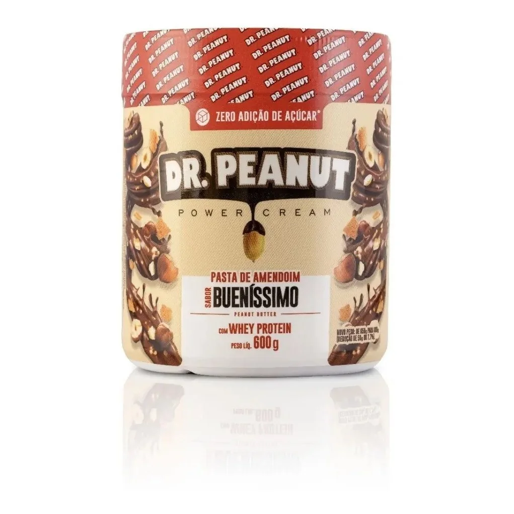✨ Pasta de Amendoim Dr Peanut com Whey Isolado Sabor Bom 600g Gourmet