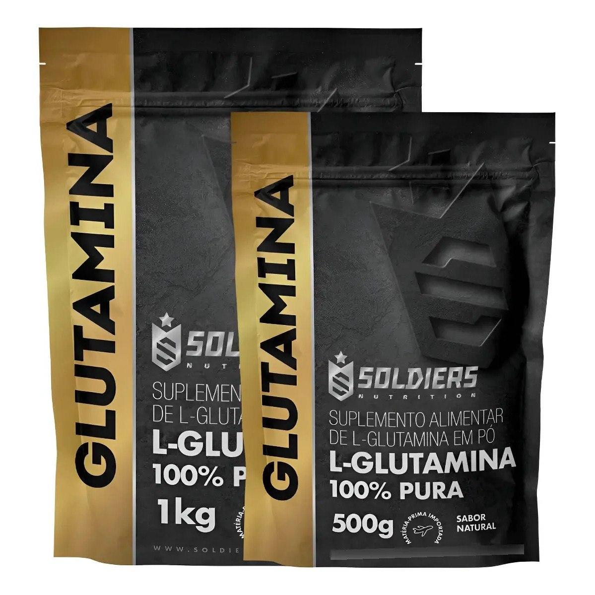 ✨ Kit: Glutamina 1kg + Glutamina 500g 100% Puro