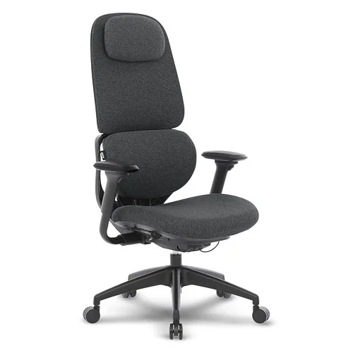 ✨ Cadeira Escritório Ergonômica Presidente DT3 Caeli, em Têxtil Cashmere HY™; Reclino sincronizado;Suporte lombar tecnologia SpineSync™;Apoios braços...