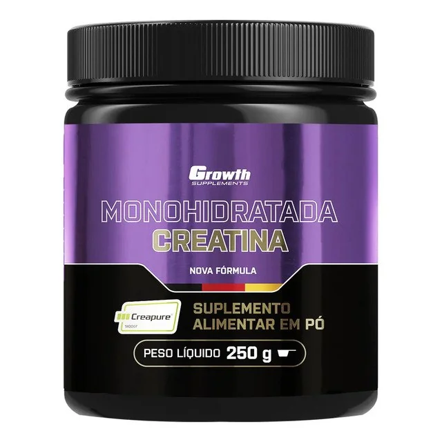 ✨ Creatina Creapure 250g Growth Supplements sem Sabor em Pó suplemento Esportivo