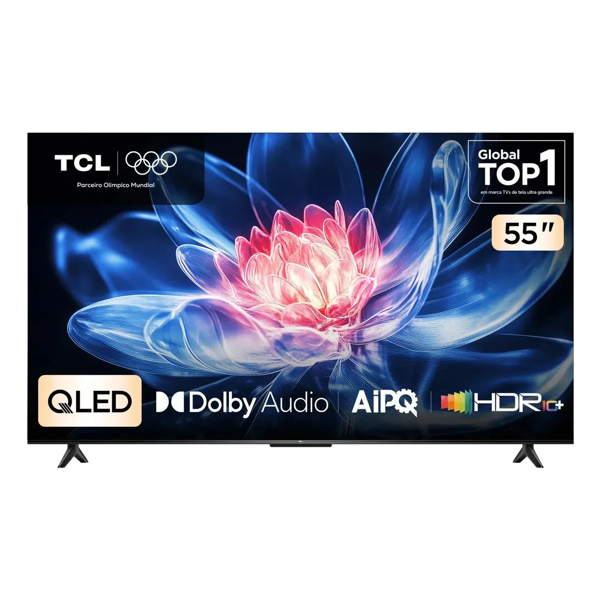 ✨ Smart TV TCL 55 Polegadas QLED 4K T6C WiFi Bluetooth Google TV Tela HVA e HDR10+ 55T6C