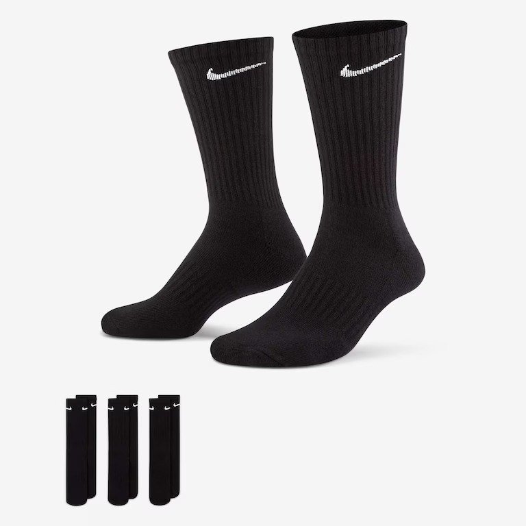 ✨Meia Nike Everyday Cushioned (3 Pares) Unissex